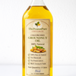 Cold pressed groundnut oil bottle natural cooking oil The Peanut Pure
