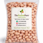 3rd quality raw groundnuts in bowl showing uneven size and texture peanuts